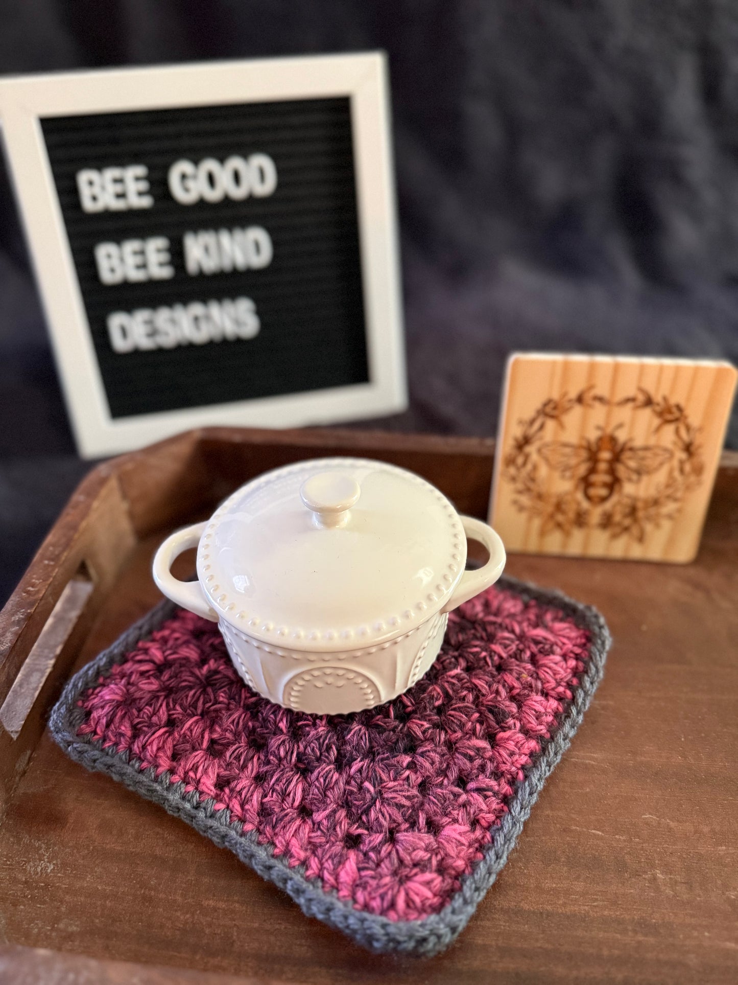 Pink Punk Princess Granny Coasters