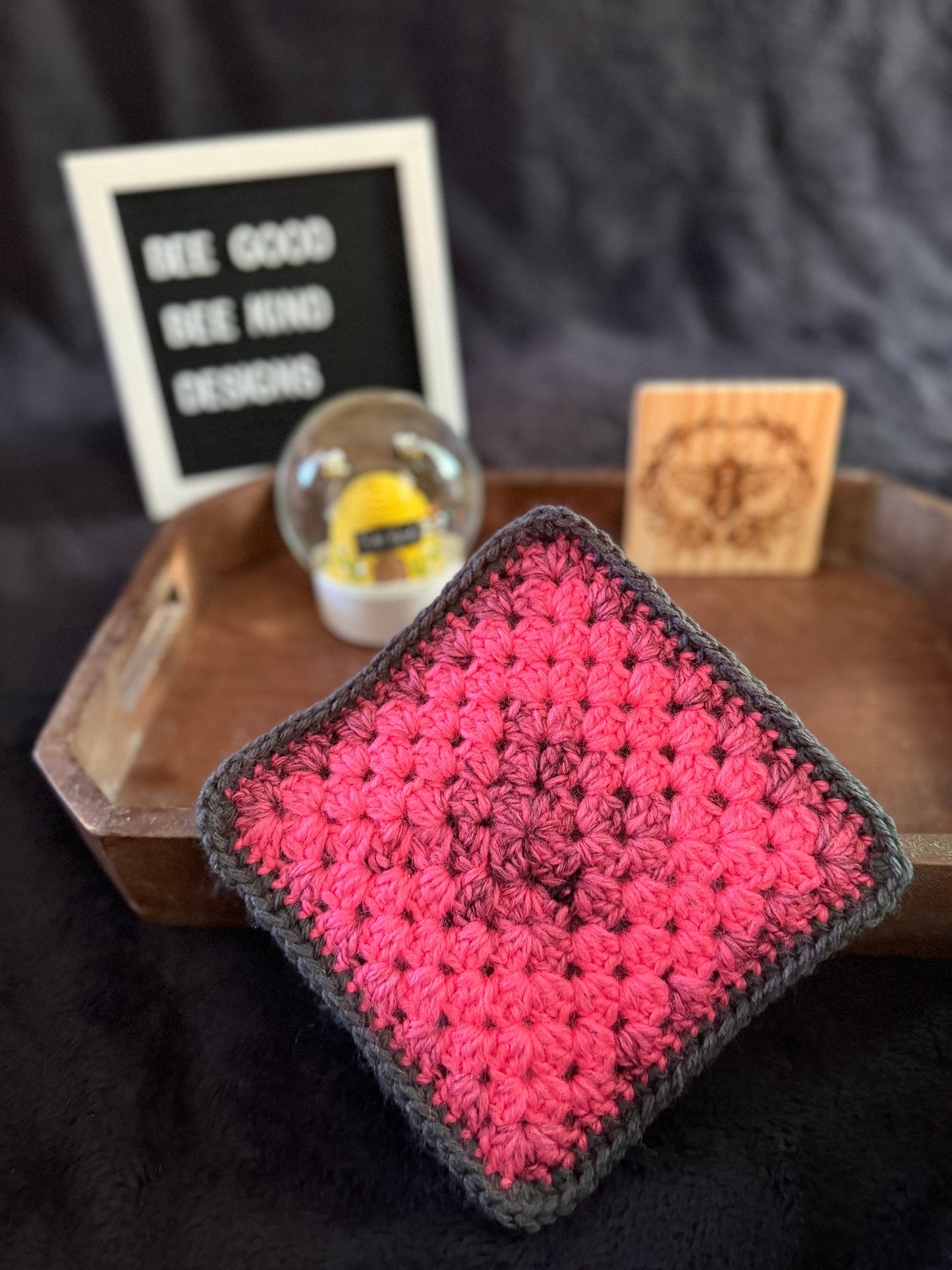 Pink Punk Princess Granny Coasters