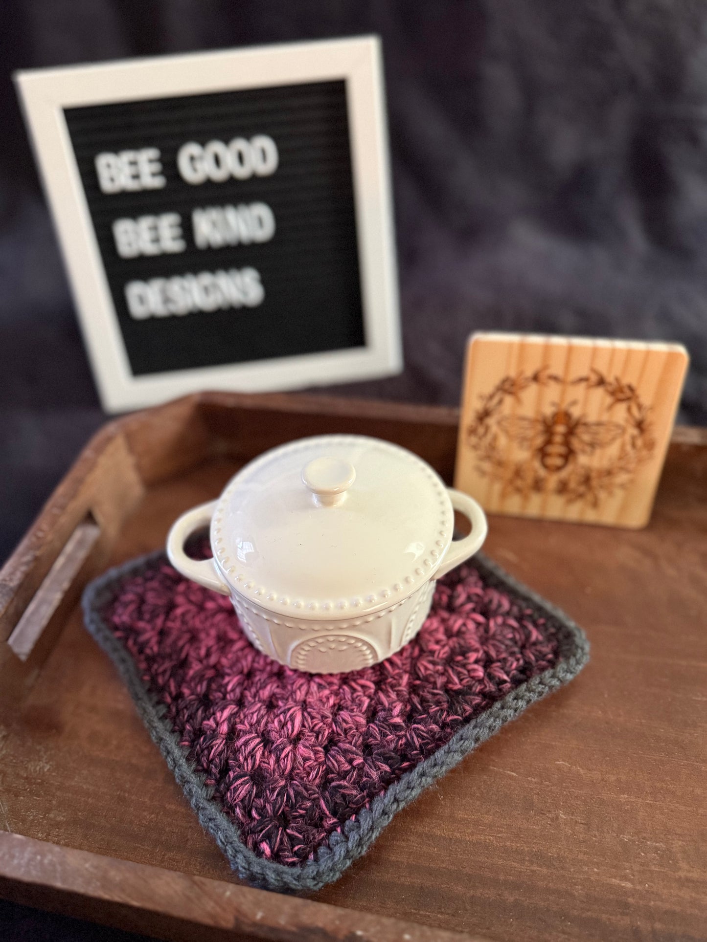 Pink Punk Princess Granny Coasters
