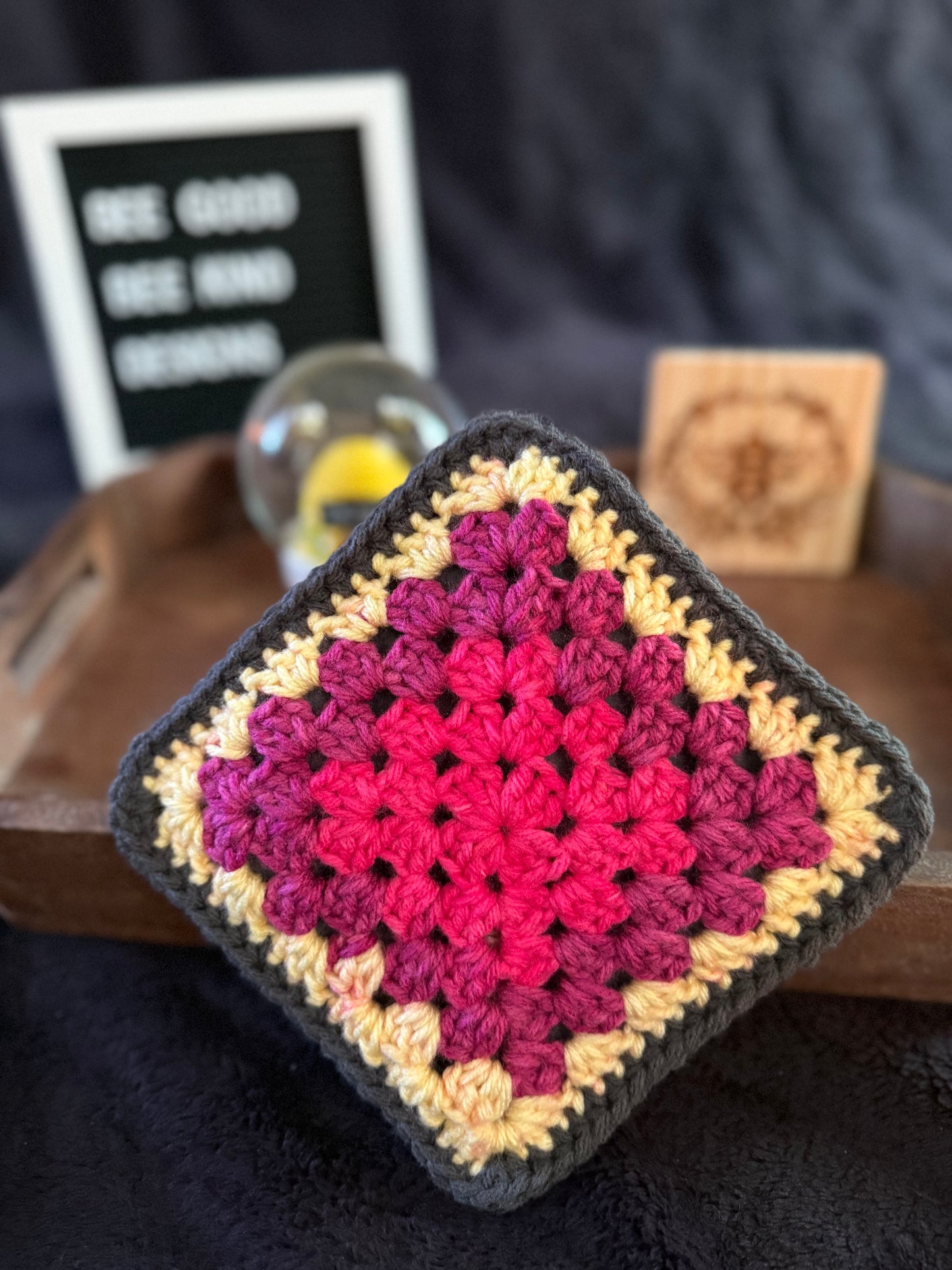 Sherbet Sunset Granny Coasters