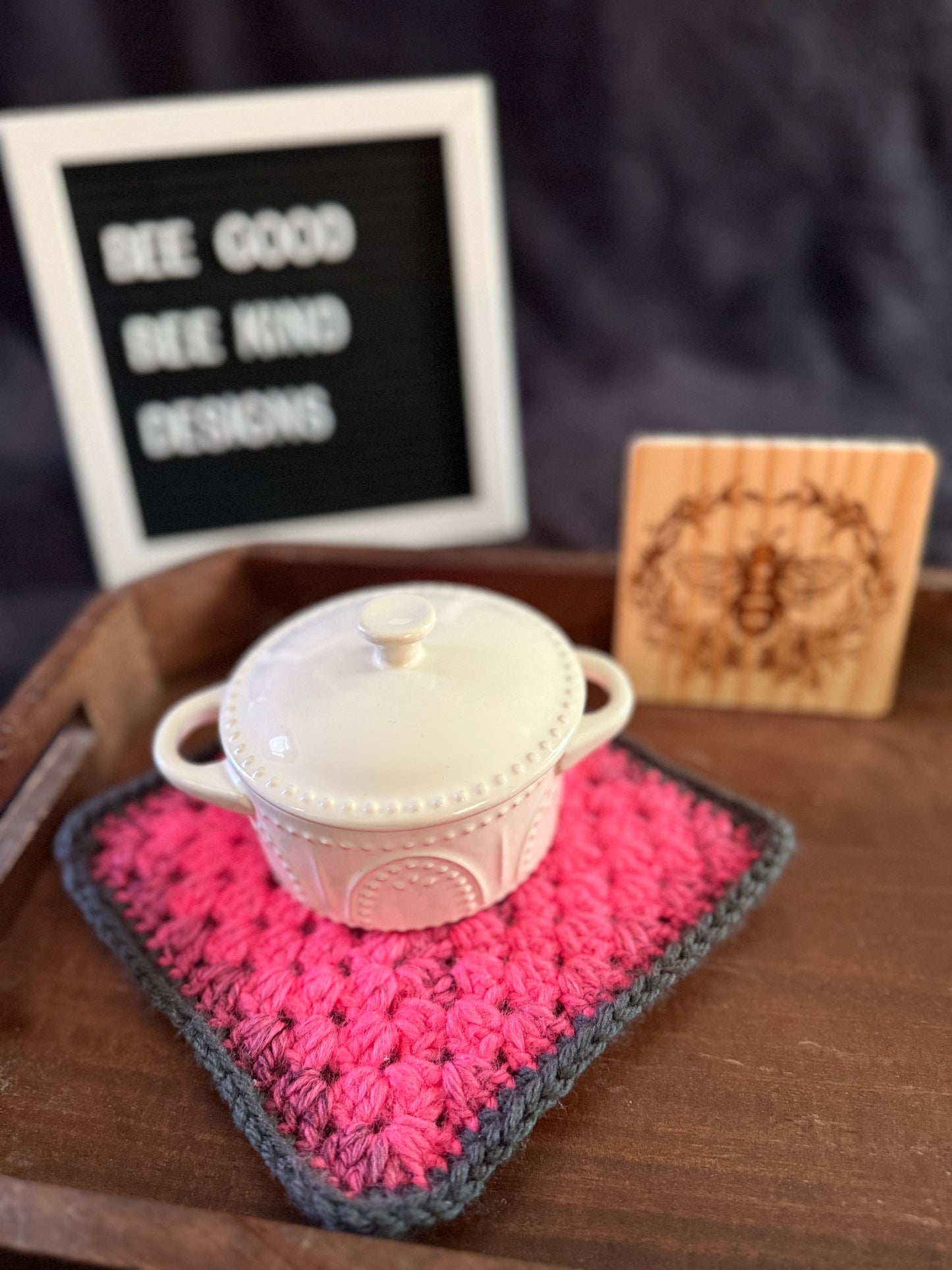 Pink Punk Princess Granny Coasters