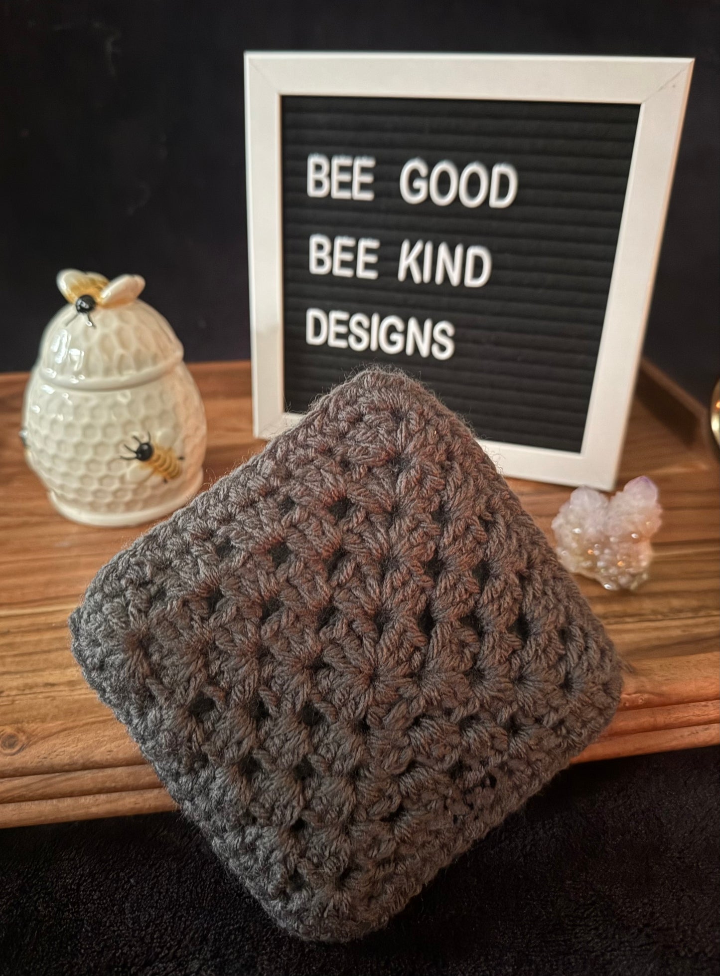 Grayscale Daydream Granny Coasters