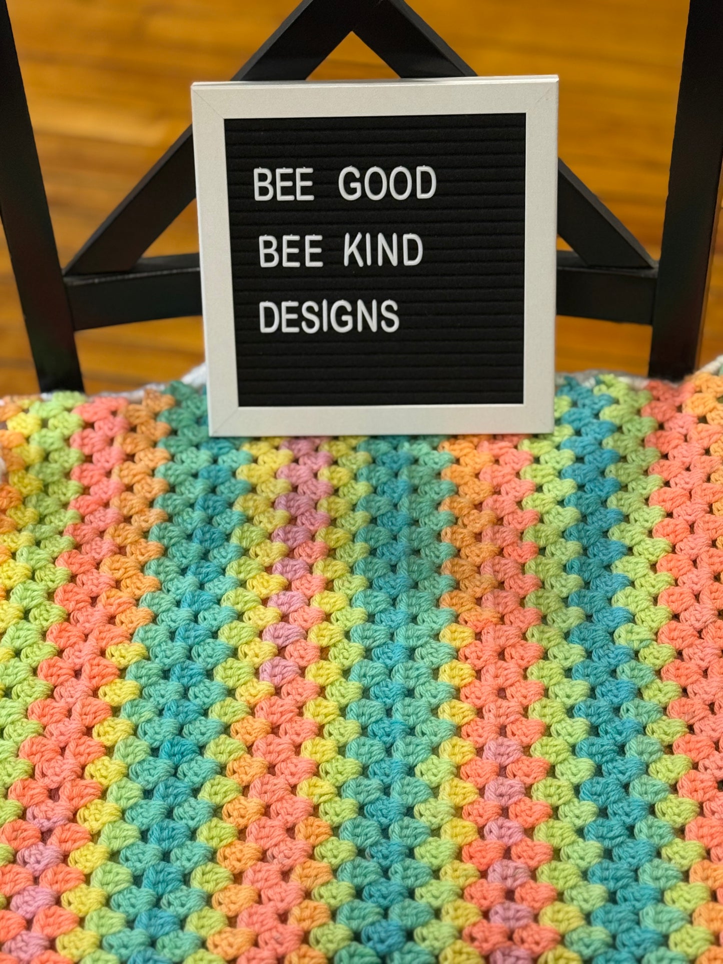 Electric Rainbow Baby Blanket