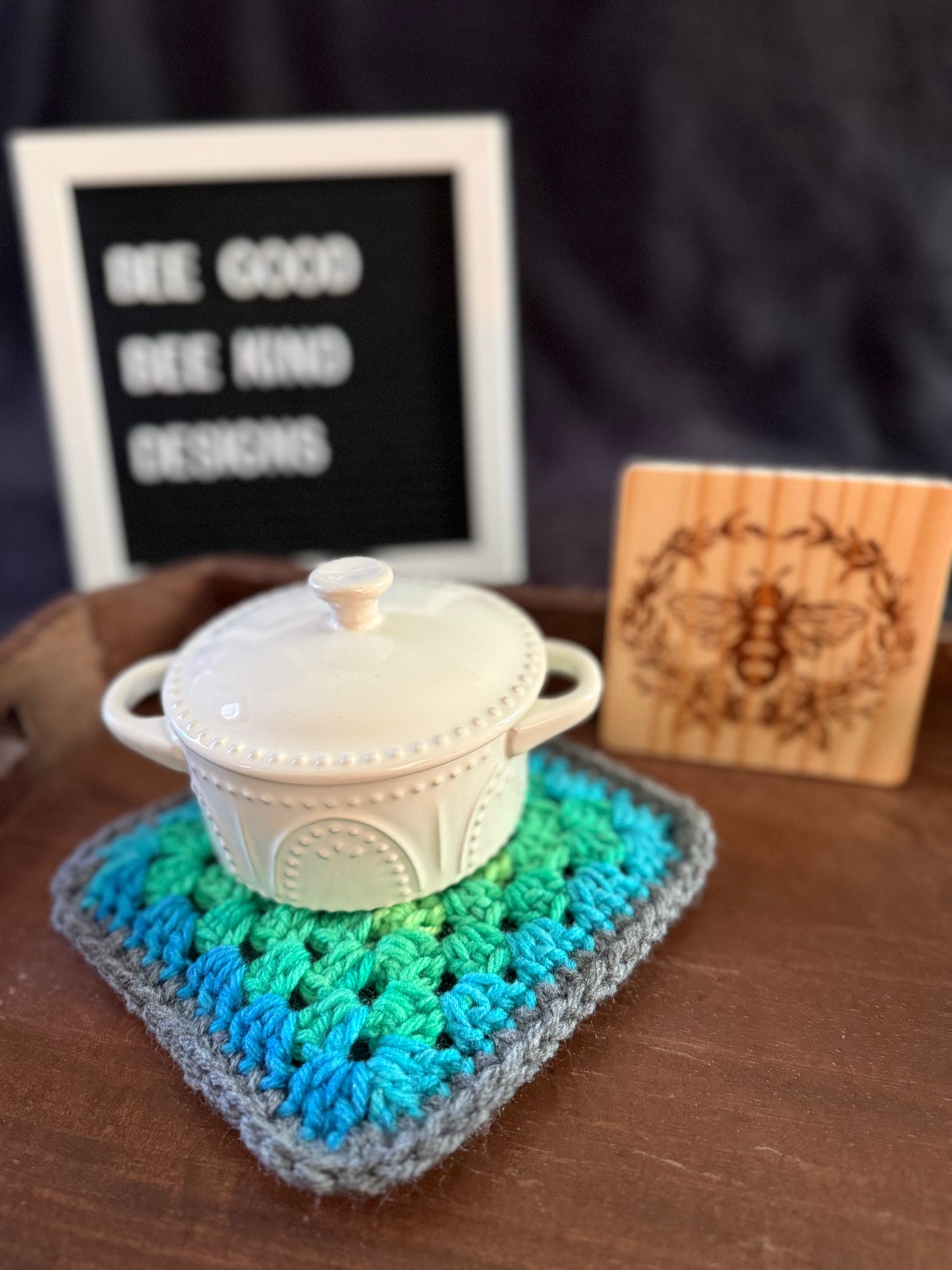 Meadow Mist Granny Coasters