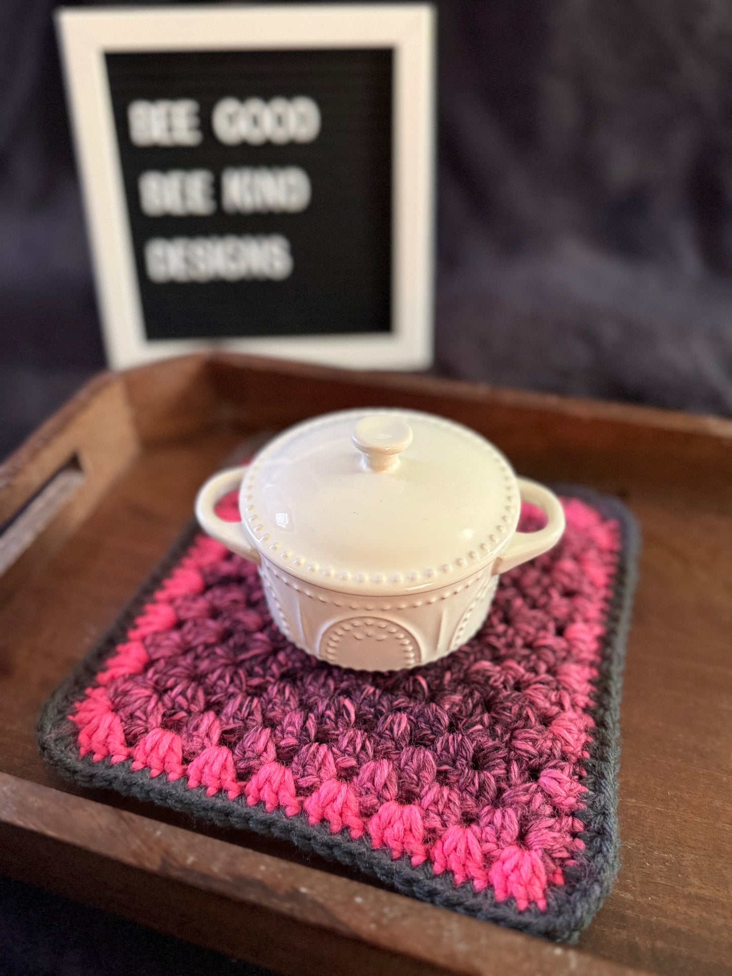 Pink Punk Princess Granny Coasters